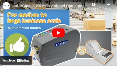 LockedPaper EG100 Water Activated Tape Dispenser